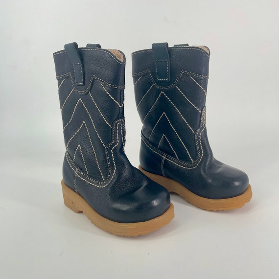toddler girl navy blue boots