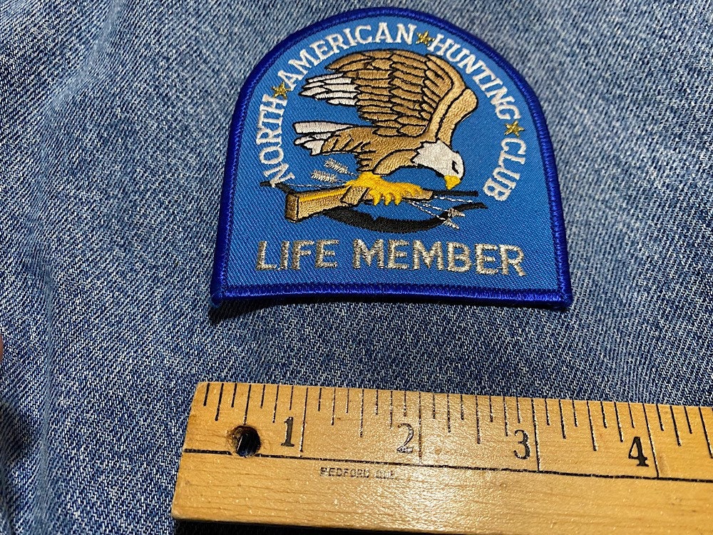 Vintage north American Hunting Club Life Member Embroidered Etsy