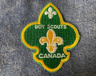 Parche de tela bordado vintage "Boy Scouts Canada"