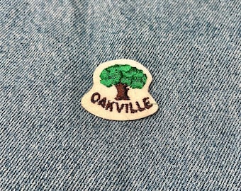 Vintage "Oakville" Embroidered Felt Patch
