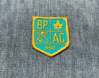 Parche de tela bordado vintage "BPAC 350"