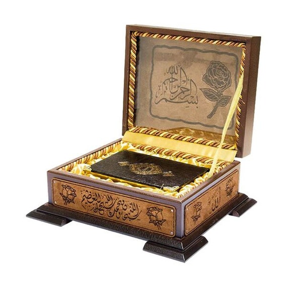 Quran With Wooden Box Quran Gift Set Box Happy Ramadan Gift Etsy