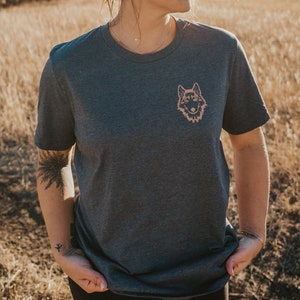Husky Shirt, Siberian Husky Shirt, Wolf Head Shirt, Wolf Shirt