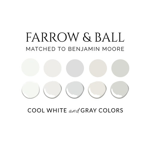 Farrow & Ball Matched to Benjamin Moore Farrow Ball Dupes Etsy