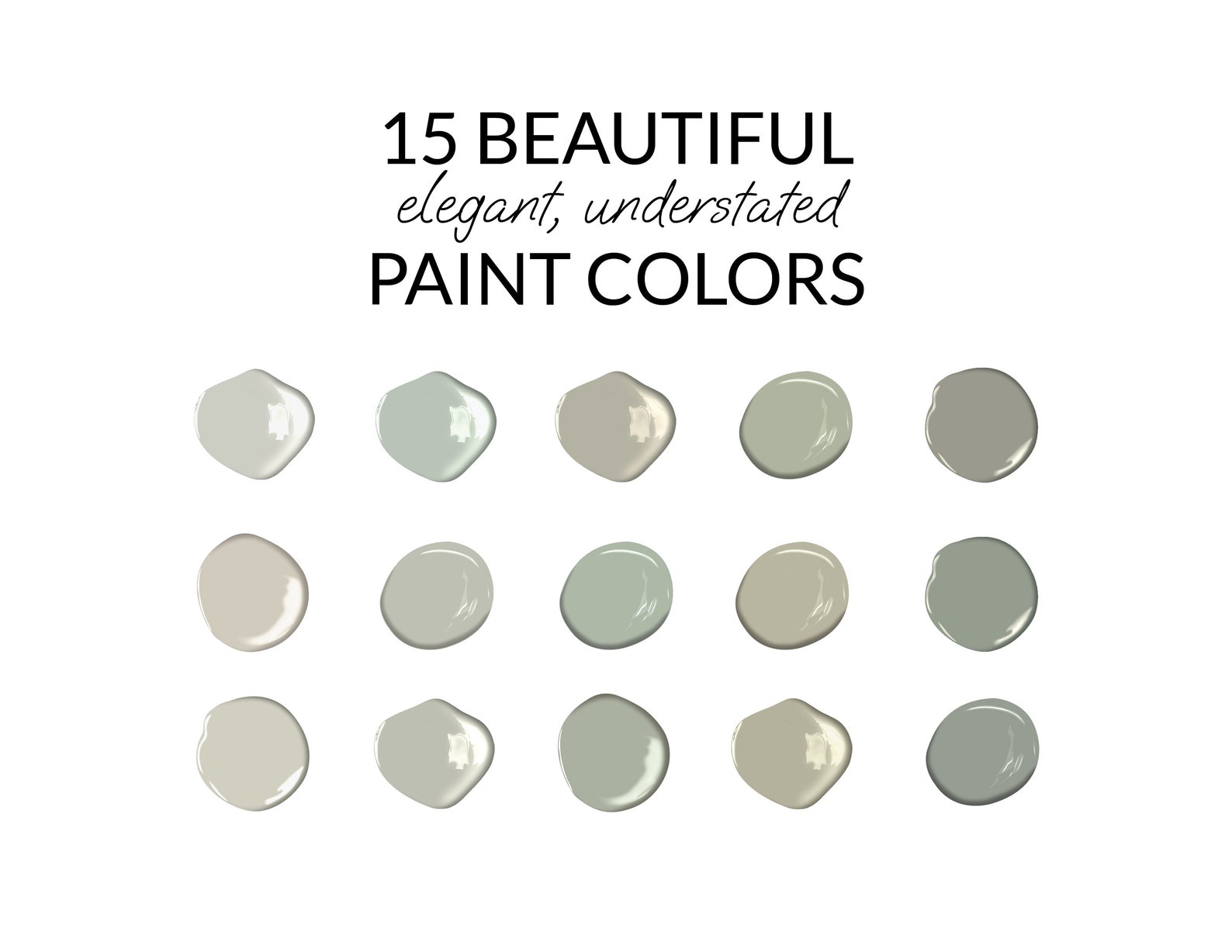 Farrow & Ball Matched to Sherwin Williams Farrow Ball Dupes Etsy Canada