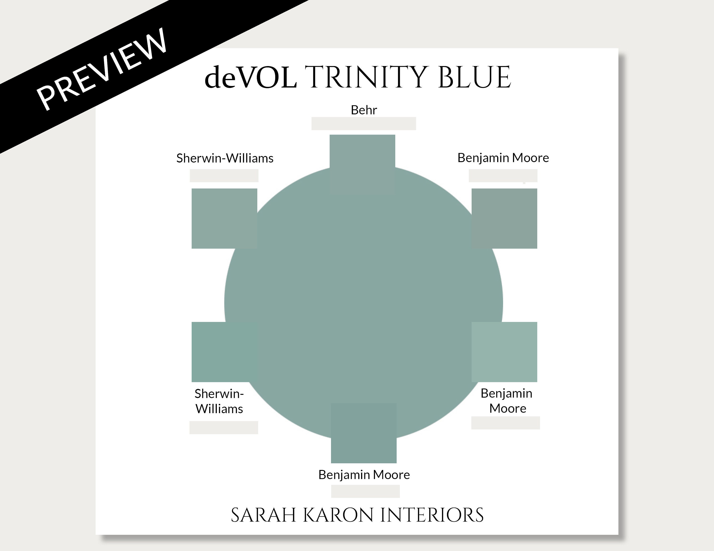 Devol Paint Colors Matched to Sherwin-williams, Benjamin Moore, Devol ...