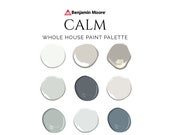 Calm Paint Palette, Benjamin Moore, Calm Undertones, Calm Reviews, Coastal Palette, Beach House, Calm Palette, Beach Glass, OC-22, 2111-70