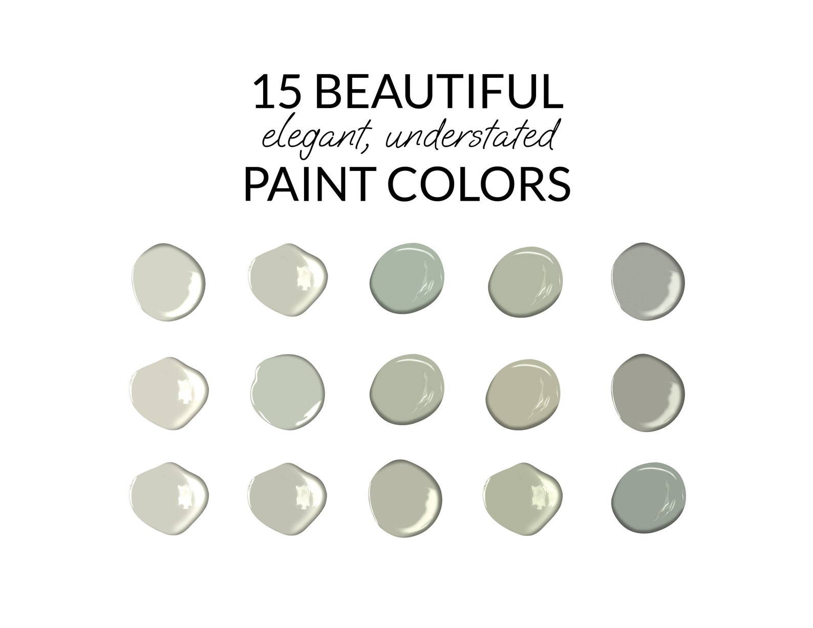 Farrow & Ball Matched to Benjamin Moore Farrow Ball Dupes Etsy