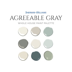 Sherwin Williams Agreeable Gray Paint Palette, Coastal Paint Palette, Best Neutral Paint Colors, Complementary Whole House Paint Colors