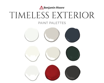 Exterior Paint Colors, Benjamin Moore, Classic, Traditional, Cape Cod, Martha's Vineyard, Colonial, Clapboard, Paint Colors for Brick Houses