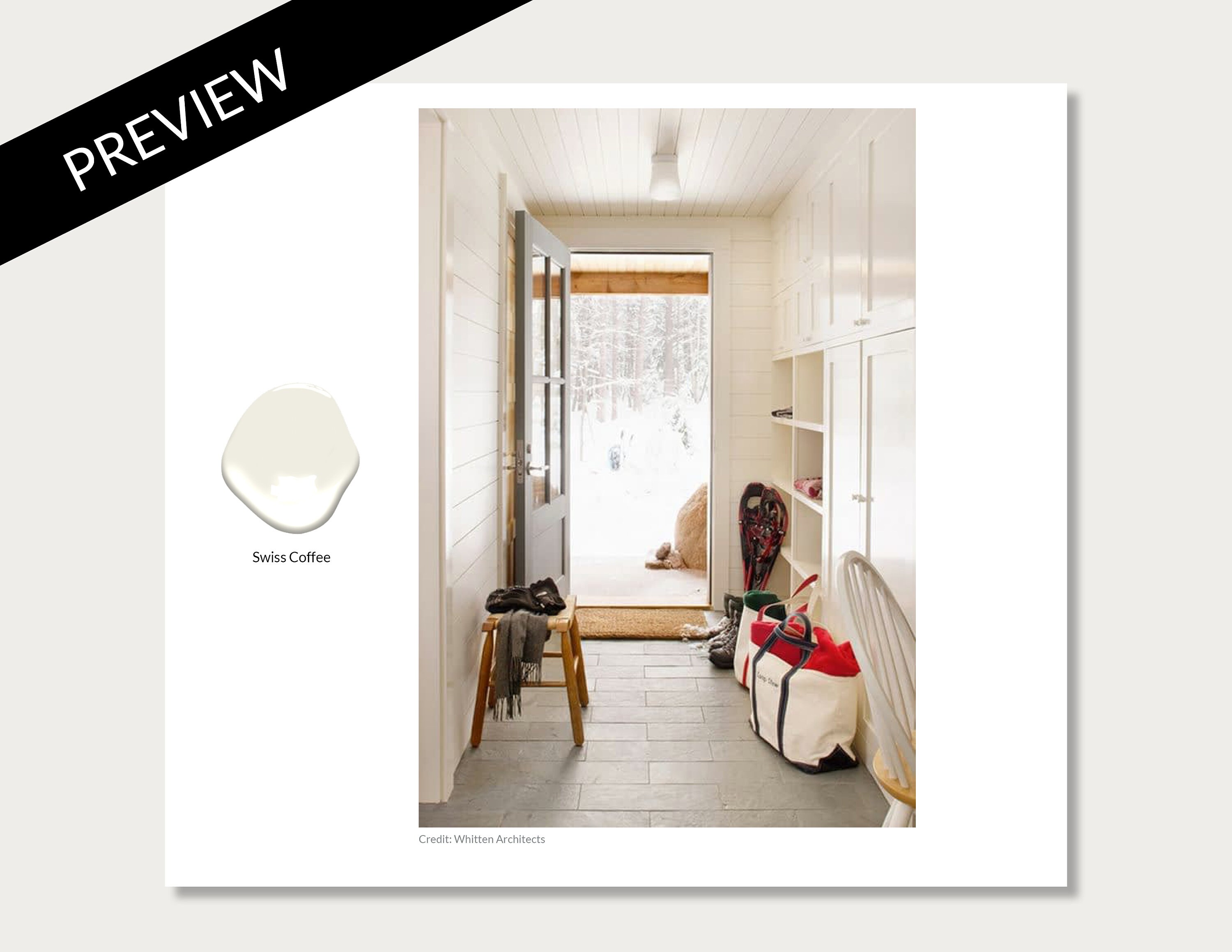 Swiss Coffee Paint Interior Decorations