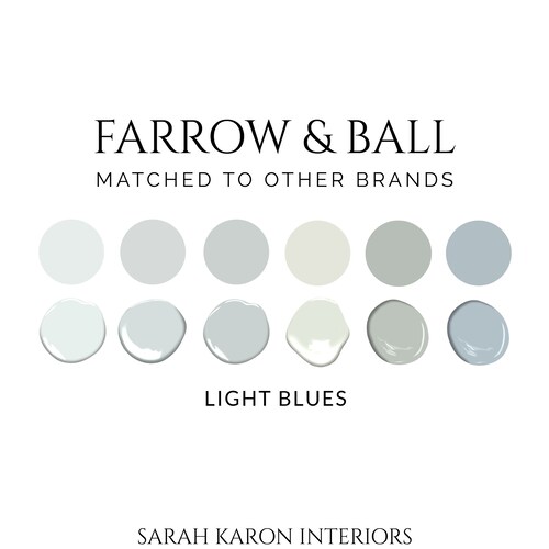 Farrow & Ball Matched to Sherwinwilliams Farrow Ball Dupes Etsy