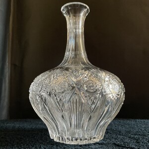 American Brilliant Cut Glass Hawkes Brunswick pattern decanter