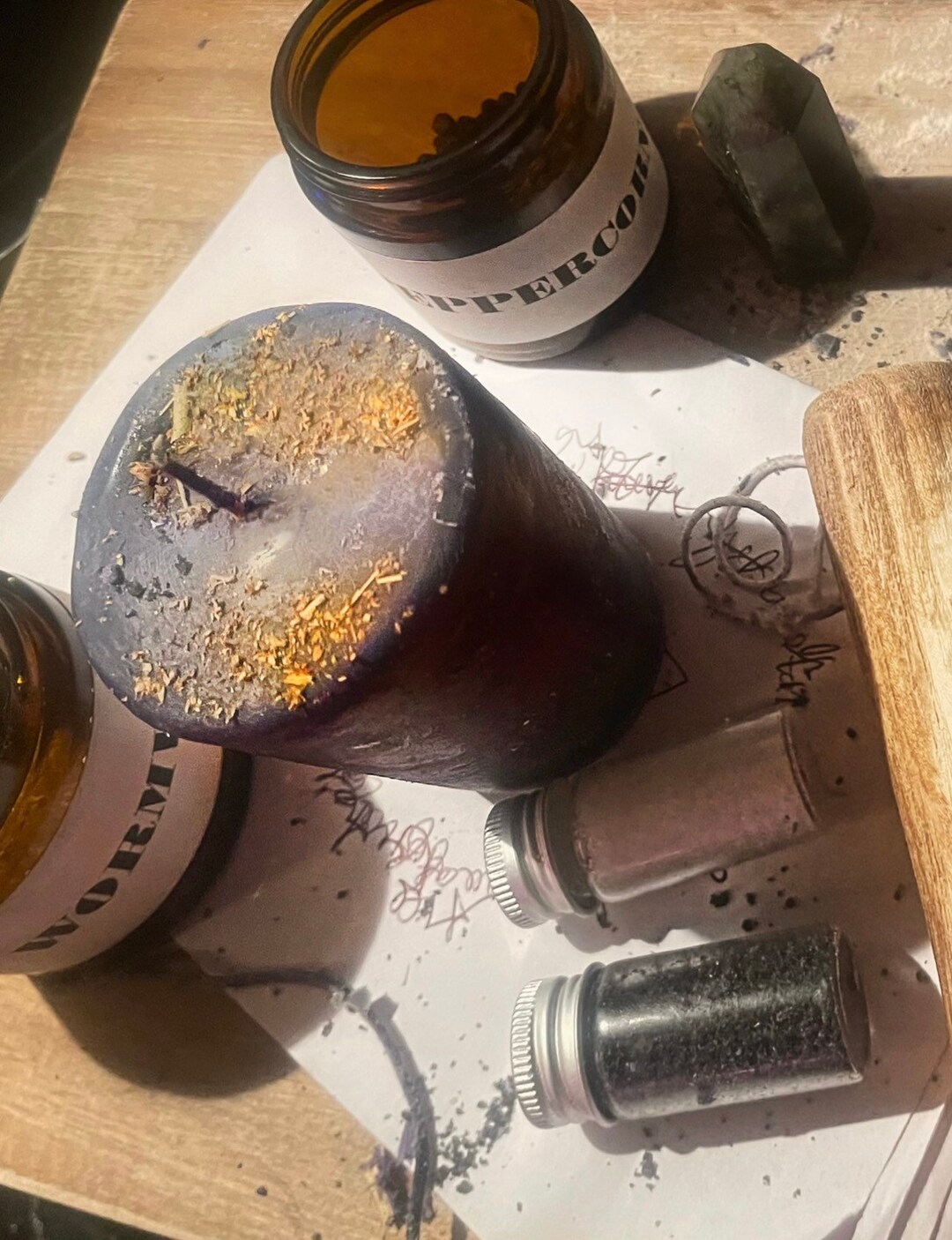 CUSTOM PILLAR CANDLE & Ritual Kit Etsy