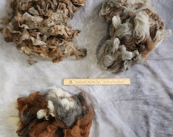 Gemengde grijze rauwe Alpaca deken fleece 7 oz