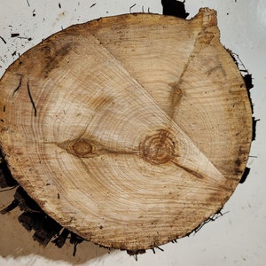 Soporte para tarta de bodas de madera rústica de 12 a 14 pulgadas, disponible en diferentes grosores (sin tratar)