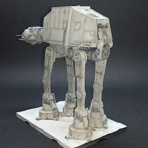 Built to order ATAT walker in 1/144 scale pro built model, plastic model professionally built model, airbrushed and weathered.