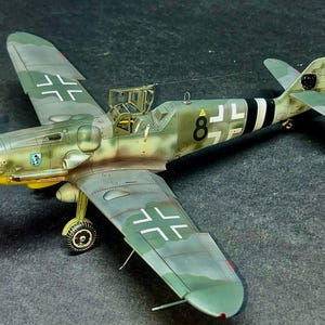 Built to order Messerschmitt Bf 109 G6 1/48 scale pro built model, plastic model, professionally built model, airbrushed and weathered