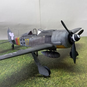 Built to order Focke Wulf Fw190 A8 1/ 48 scale pro built model, plastic model, professionally built model, airbrushed and weathered