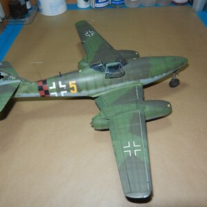 Messerschmitt Me 262 A1a Maßstab 1:32 pro gebautes Modell, Plastikmodell, professionell gebaut, Airbrush und Weathered