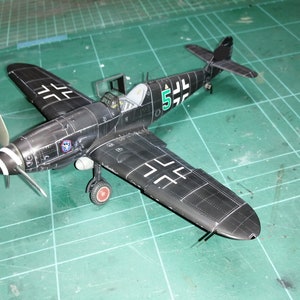 Built to order Messerschmitt Bf 109 G6 AS 1/48 scale pro built model, plastic model, professionally built model, airbrushed and weathered