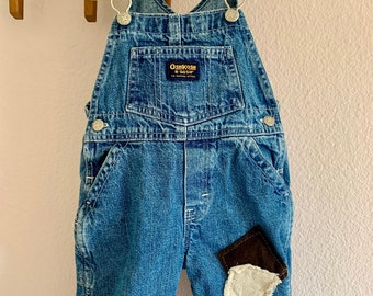 Vintage Toddler Patched Overalls
