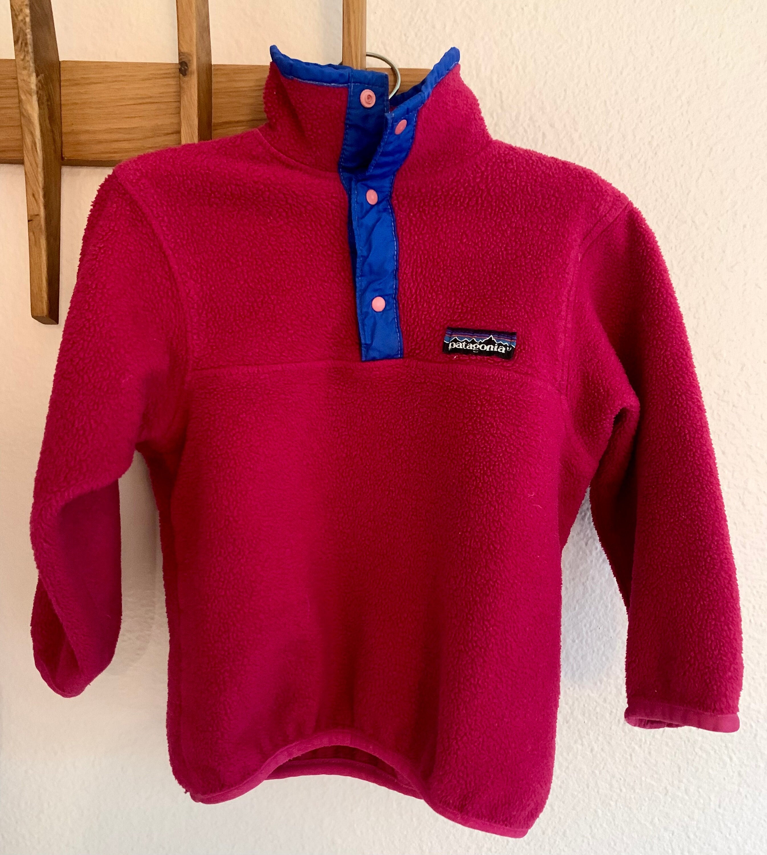 Dark Pink Patagonia Fleece Pullover 