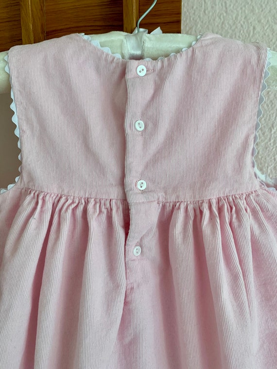 Vintage Scallop Trim Corduroy Dress - image 5