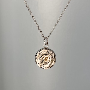 Book Paper Rose Necklace, First Anniversary Paper Gift for Her, Unique Whimsical Jewelry, Literary Gift for Book Lover, Book Flower Pendant