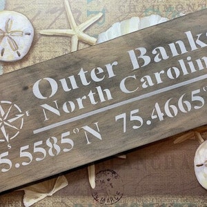 Outer Banks Wood Plank Sign / Mini Server