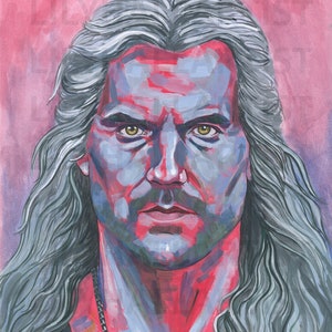 Geralt of Rivia Art Print A4