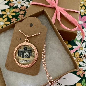 Collage Pendant Necklace, &quot;Camera&quot;