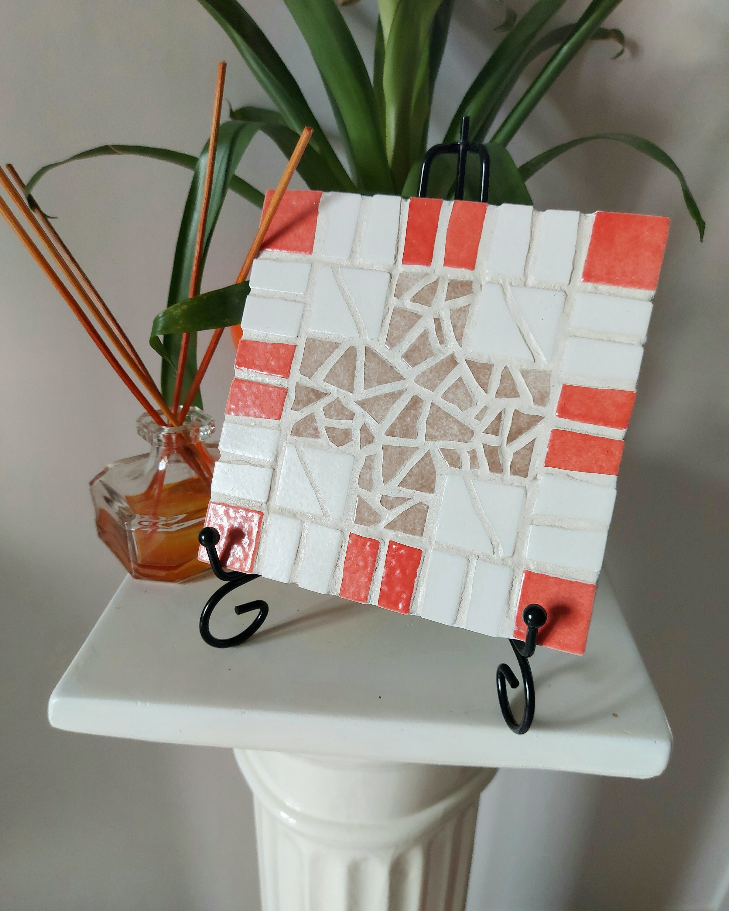 Mosaïque - Dessous de Plat ou Plaque Décorative Teintes Lumineuses