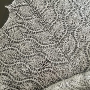 Wedding knitted lace shawl in mohair and silk yarn colour mint, bride mohair stole, bridesmaid mohair wrap, gift shawl