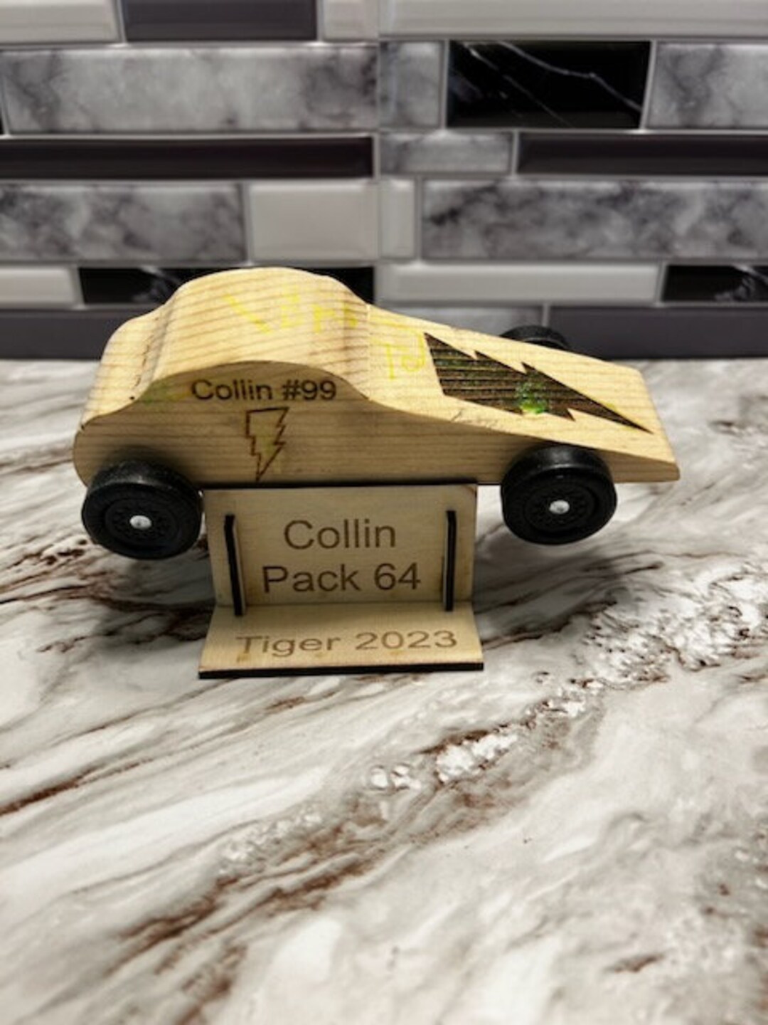 Pinewood Derby Car Stand Etsy