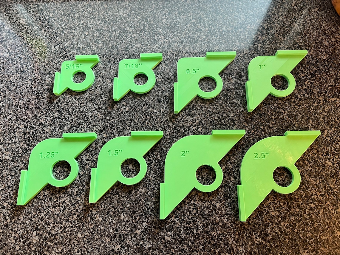 8 Pc Router Corner Radius Jig - Etsy