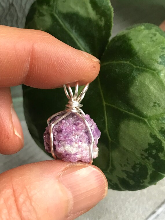 Silver Double Wire Kunzite Pendants Silver Double Wire Kunzite Pendants