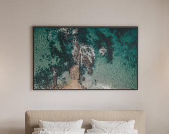 Pacific Ruby beach ocean drone aerial photography print download digital photo prints wall art home office nursery decor travel nature