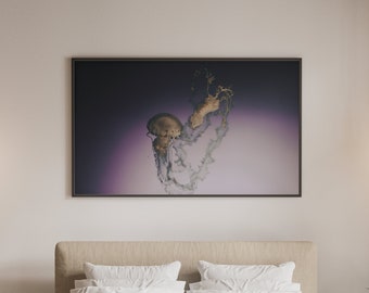 Weightless Jelly floating with the current photography print download digital photo prints wall art home office nursery decor travel nature