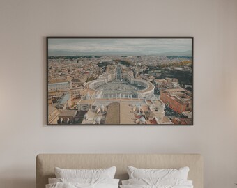 St Peter's view Vatican City Italy photography print download digital photo prints wall art home office nursery decor travel nature