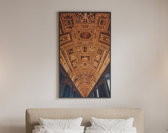 Infinite hall of maps Vatican Rome Italy photography print download digital photo prints wall art home office nursery decor travel nature