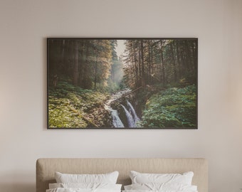 Sunrise Sol Duc Falls Washington photography print download digital photo prints wall art home office nursery decor travel nature