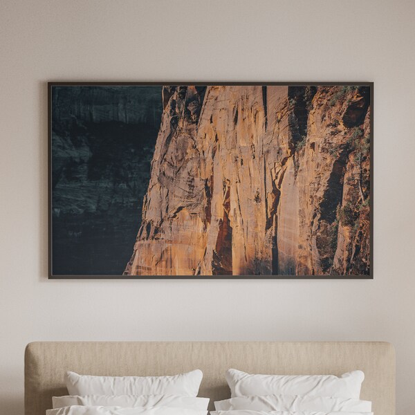 Dawnwall Angels landing Zion national park photography print download digital photo prints wall art home office nursery decor travel nature