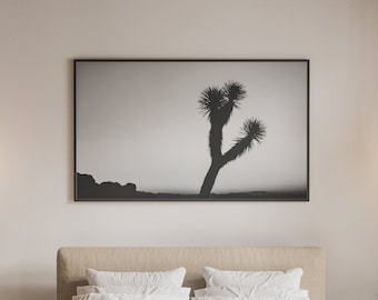 Lone Joshua tree Moody Twilight California photography print download digital photo prints wall art home office nursery decor travel nature