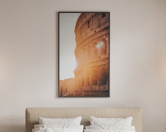 Rome Coliseum sunrise photography print download digital photo prints wall art home office nursery decor travel nature