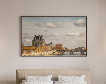 Seine Autumn Riverside walk Paris France photography print download digital photo prints wall art home office nursery decor travel nature