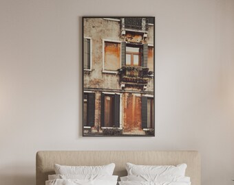 Seasoned wall well worn Venice Italy photography print download digital photo prints wall art home office nursery decor travel nature