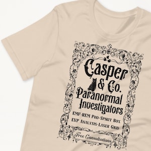 Ghost Hunting Unisex Shirt, Casper & Co Ghost Hunting Company, Gift for Ghost Hunter, Gift for Ghost Lover, Halloween Vibes, Funny Halloween