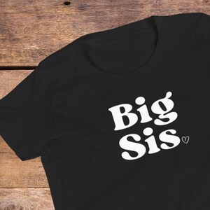 Big sis shirt for toddlers, big sister announcement, new baby announcement, gift for big sister