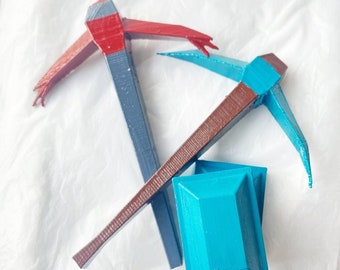 Kit de pico y barra de Runescape de la vieja escuela *todos los metales disponibles* Modelo impreso en 3D pintado a mano (OSRS)